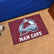 Colorado Avalanche Man Cave Starter Mat Accent Rug - 19in. x 30in., 14414