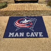 Columbus Blue Jackets Man Cave All-Star Rug - 34 in. x 42.5 in., 14417