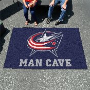 Columbus Blue Jackets Man Cave Ulti-Mat Rug - 5ft. x 8ft., 14419