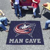 Columbus Blue Jackets Man Cave Tailgater Rug - 5ft. x 6ft., 14420