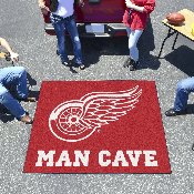 Detroit Red Wings Man Cave Tailgater Rug - 5ft. x 6ft., 14428