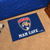 Florida Panthers Man Cave Starter Mat Accent Rug - 19in. x 30in., 14434