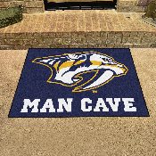 Nashville Predators Man Cave All-Star Rug - 34 in. x 42.5 in., 14449