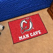 New Jersey Devils Man Cave Starter Mat Accent Rug - 19in. x 30in., 14454