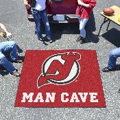 New Jersey Devils Man Cave Tailgater Rug - 5ft. x 6ft., 14456