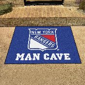 New York Rangers Man Cave All-Star Rug - 34 in. x 42.5 in., 14461