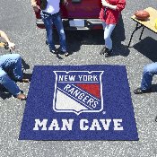 New York Rangers Man Cave Tailgater Rug - 5ft. x 6ft., 14464