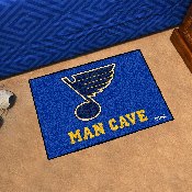 St. Louis Blues Man Cave Starter Mat Accent Rug - 19in. x 30in., 14486