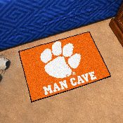 Clemson Tigers Man Cave Starter Mat Accent Rug - 19in. x 30in., 14536