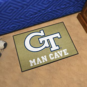 Georgia Tech Yellow Jackets Man Cave Starter Mat Accent Rug - 19in. x 30in., GT, 14548