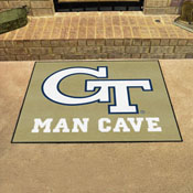Georgia Tech Yellow Jackets Man Cave All-Star Rug - 34 in. x 42.5 in., GT, 14549