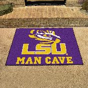 LSU Tigers Man Cave All-Star Rug - 34 in. x 42.5 in., 14565