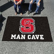 NC State Wolfpack Man Cave Ulti-Mat Rug - 5ft. x 8ft., NSC Logo, 14579