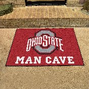 Ohio State Buckeyes Man Cave All-Star Rug - 34 in. x 42.5 in., 14585