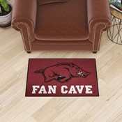 Arkansas Razorbacks Man Cave Starter Mat Accent Rug - 19in. x 30in., 14628