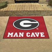 Georgia Bulldogs Man Cave All-Star Rug - 34 in. x 42.5 in. - G Primary Logo, 14637