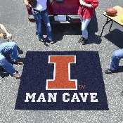 Illinois Illini Man Cave Tailgater Rug - 5ft. x 6ft., 14642