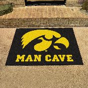 Iowa Hawkeyes Man Cave All-Star Rug - 34 in. x 42.5 in., 14645