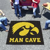 Iowa Hawkeyes Man Cave Tailgater Rug - 5ft. x 6ft., 14646