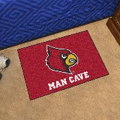 Louisville Cardinals Man Cave Starter Mat Accent Rug - 19in. x 30in., 14656