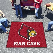 Louisville Cardinals Man Cave Tailgater Rug - 5ft. x 6ft., 14658