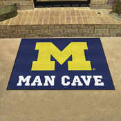 Michigan Wolverines Man Cave All-Star Rug - 34 in. x 42.5 in., 14669