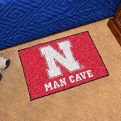 Nebraska Cornhuskers Man Cave Starter Mat Accent Rug - 19in. x 30in., 14680