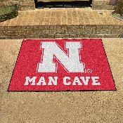 Nebraska Cornhuskers Man Cave All-Star Rug - 34 in. x 42.5 in., 14681