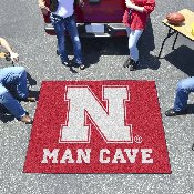 Nebraska Cornhuskers Man Cave Tailgater Rug - 5ft. x 6ft., 14682