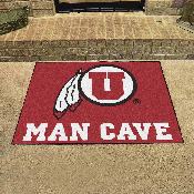 Utah Utes Man Cave All-Star Rug - 34 in. x 42.5 in., 14705