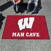 Wisconsin Badgers Man Cave Ulti-Mat Rug - 5ft. x 8ft., 14711