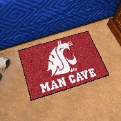Washington State Cougars Man Cave Starter Mat Accent Rug - 19in. x 30in., 14716