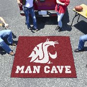 Washington State Cougars Man Cave Tailgater Rug - 5ft. x 6ft., 14718