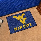 West Virginia Mountaineers Man Cave Starter Mat Accent Rug - 19in. x 30in., 14720