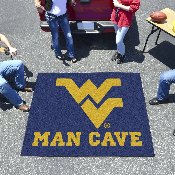 West Virginia Mountaineers Man Cave Tailgater Rug - 5ft. x 6ft., 14722