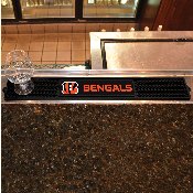 Cincinnati Bengals Bar Drink Mat - 3.25in. x 24in. - Striped B Primary Logo & Wordmark, 14755