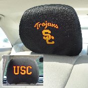 Southern California Trojans Embroidered Head Rest Cover Set - 2 Pieces, 14773
