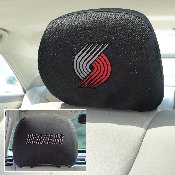 Portland Trail Blazers Embroidered Head Rest Cover Set - 2 Pieces, 14776