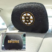 Boston Bruins Embroidered Head Rest Cover Set - 2 Pieces, 14778