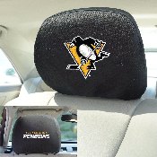 Pittsburgh Penguins Embroidered Head Rest Cover Set - 2 Pieces, 14783