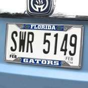 Florida Gators Chrome Metal License Plate Frame, 6.25in x 12.25in, 14811