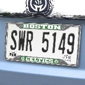 Boston Celtics Chrome Metal License Plate Frame, 6.25in x 12.25in, 14839