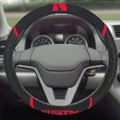 Nebraska Cornhuskers Embroidered Steering Wheel Cover, 14918