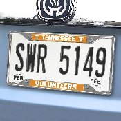 Tennessee Volunteers Chrome Metal License Plate Frame, 6.25in x 12.25in, 14931