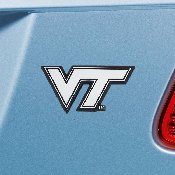 Virginia Tech Hokies 3D Chrome Metal Emblem, 14941