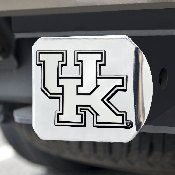 Kentucky Wildcats Chrome Metal Hitch Cover with Chrome Metal 3D Emblem, 14990