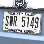 Chicago Bears Chrome Metal License Plate Frame, 6.25in x 12.25in, 15031