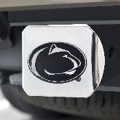 Penn State Nittany Lions Chrome Metal Hitch Cover with Chrome Metal 3D Emblem, 15088