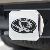Missouri Tigers Chrome Metal Hitch Cover with Chrome Metal 3D Emblem, 15097