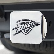 Oklahoma City Thunder Chrome Metal Hitch Cover with Chrome Metal 3D Emblem, 15129